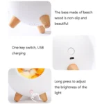 Pet Housing Bluetooth Nightlight Rechargeable Little Cat Desktop Night Light - Image 4