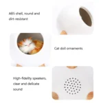 Pet Housing Bluetooth Nightlight Rechargeable Little Cat Desktop Night Light - Image 5