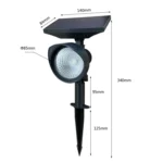 Solar Flood Light Home Solar Garden Villa Lawn Lamp - Image 2