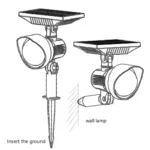 Solar Flood Light Home Solar Garden Villa Lawn Lamp - Image 5