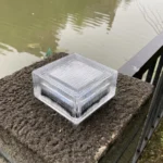 Solar Buried Lamp Vertical Striped Ice Square Grass Garden Decoration Waterproof Light - Image 3