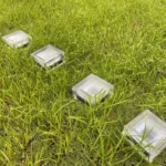 Solar Buried Lamp Vertical Striped Ice Square Grass Garden Decoration Waterproof Light - Image 4