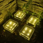 Solar Buried Lamp Vertical Striped Ice Square Grass Garden Decoration Waterproof Light - Image 6