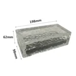 Outdoor Solar Buried Lamp Ice Square Glass Garden Decoration Waterproof Grass Lamp - Image 2