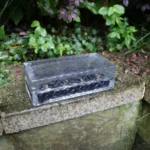 Outdoor Solar Buried Lamp Ice Square Glass Garden Decoration Waterproof Grass Lamp - Image 3