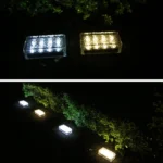 Outdoor Solar Buried Lamp Ice Square Glass Garden Decoration Waterproof Grass Lamp - Image 4