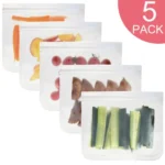 Translucent Frosted PEVA Food Preservation Bag Refrigerator Food Storage Bag Self-Sealing Food Bag