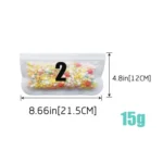 Translucent Frosted PEVA Food Preservation Bag Refrigerator Food Storage Bag Self-Sealing Food Bag - Image 4