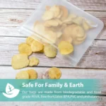 Translucent Frosted PEVA Food Preservation Bag Refrigerator Food Storage Bag Self-Sealing Food Bag - Image 5