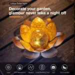 Lotus Solar Courtyard Lamp Outdoor Garden Decoration Light - Image 3
