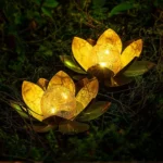 Lotus Solar Courtyard Lamp Outdoor Garden Decoration Light - Image 5
