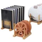 Multi-Purpose Bowl Disc Rack Kitchen Drain Rack Bamboo Tableware Storage Rack, Layer (specification): 2 Grid - Image 3