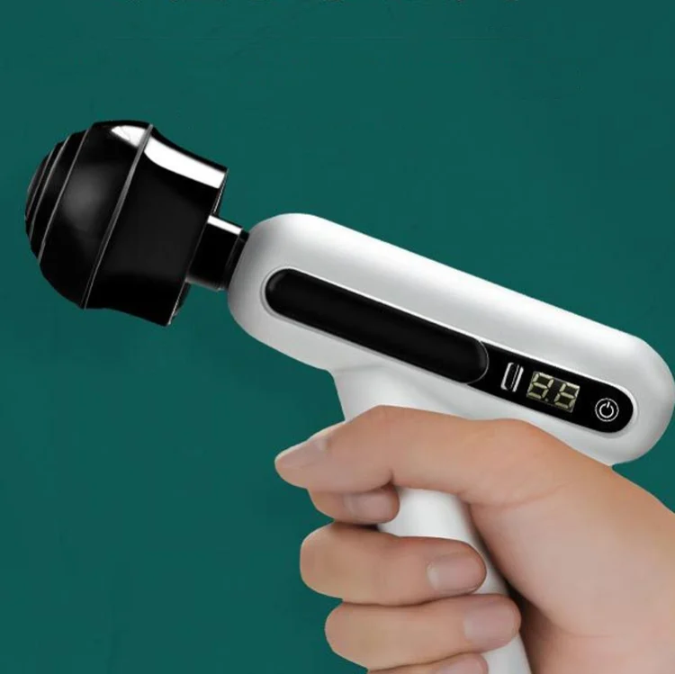 TBD05720039_1.webp Mini Portable USB Rechargeable Electric Fascia Gun Muscle 12-speed Adjustable LCD Touch Screen Massage Gun - Image 2