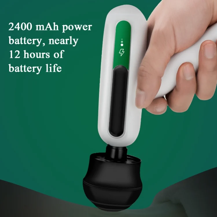TBD05720039_4.webp Mini Portable USB Rechargeable Electric Fascia Gun Muscle 12-speed Adjustable LCD Touch Screen Massage Gun - Image 5