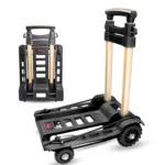 SELORSS BY04 Folding Small Pulley Car Aluminum Pull Rod Luggage Car Hand Carts Travel Shopping Move Goods And Buy Groceries Car - Image 2