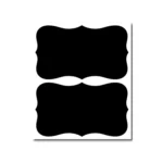 50 Sets Erasable Waterproof Removable Bottle Can PVC Blackboard Sticker