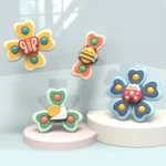 A6 Baby Sucker Rotary Toys Fun Fingertip Spinning Top Bathing Water Toys