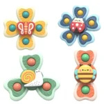 A6 Baby Sucker Rotary Toys Fun Fingertip Spinning Top Bathing Water Toys - Image 2
