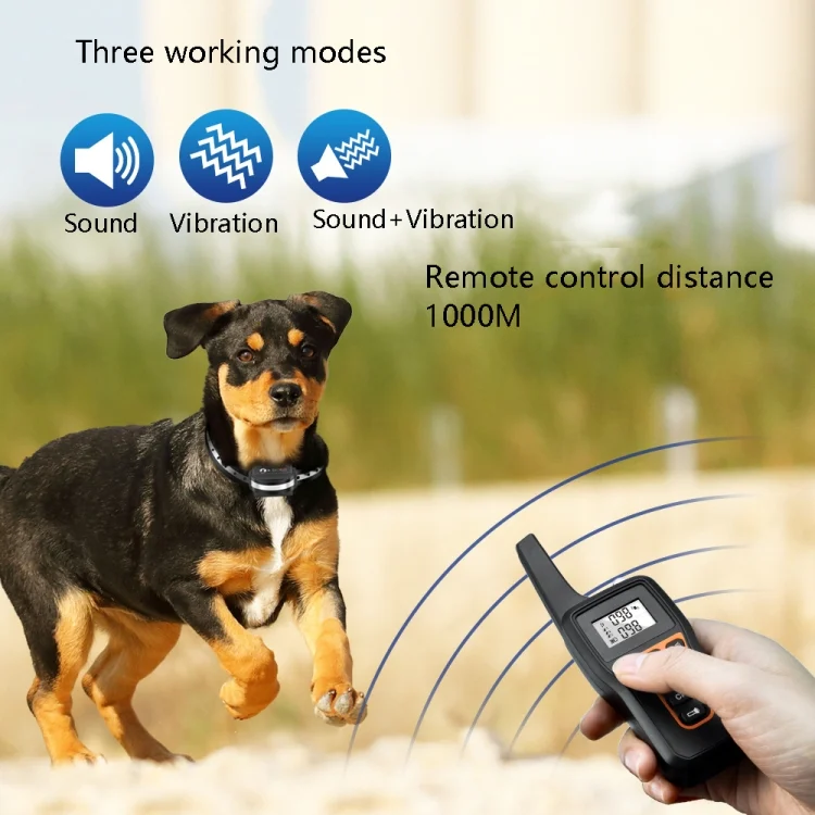 TBD05720135_5.webp PaiPaitek PD529V-1 Training Dog Anti-Barking Device Vibration Collar 1000M Remote Control Distance Pet Training Supplies - Image 6