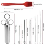 Stainless Steel Spice Syringe Barbecue Tool Turkey Needle Set - Image 3