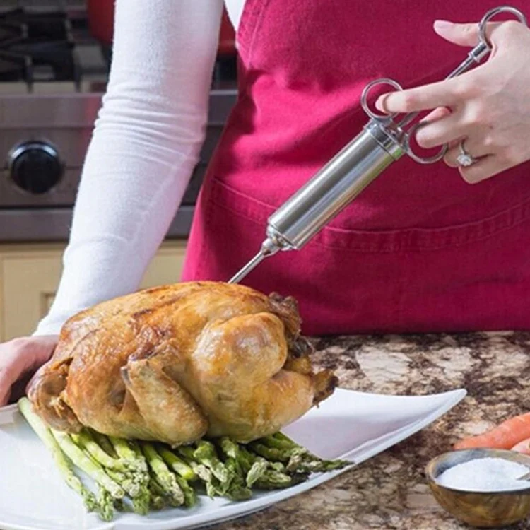 TBD0572016601_B5.webp Stainless Steel Spice Syringe Barbecue Tool Turkey Needle Set - Image 6