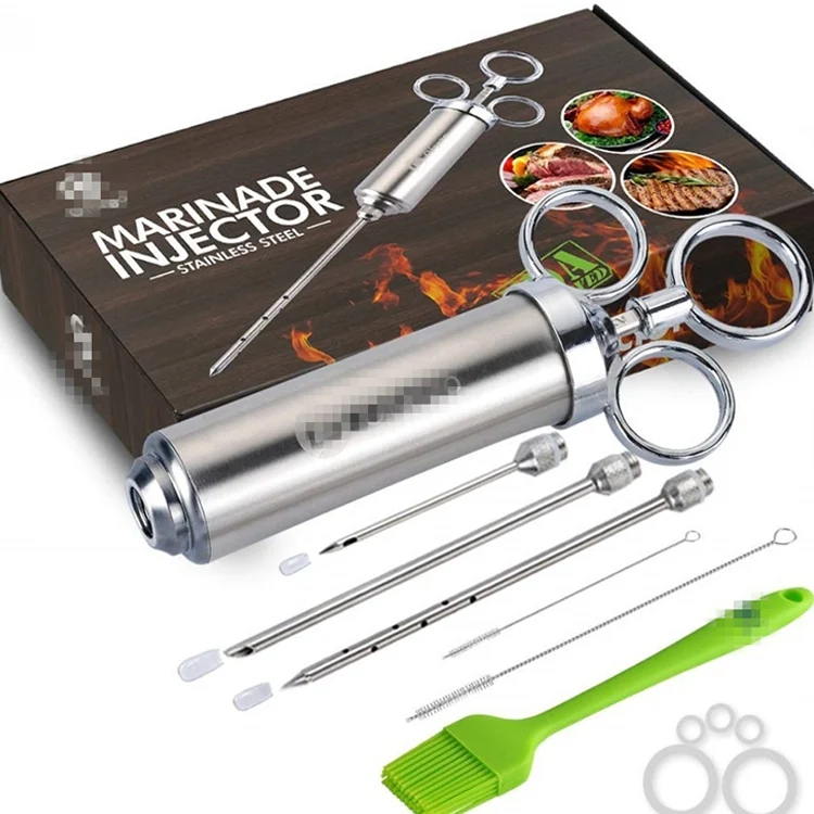TBD0572016601_B6.webp Stainless Steel Spice Syringe Barbecue Tool Turkey Needle Set - Image 7