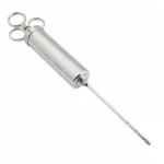 Stainless Steel Seasoning Steak Syringe Turkey Needle Set With Cleaning Silicone Brush - Image 4