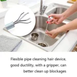Kitchen Pipe Dredge Hook Sewer Toilet Anti-Blocking Sink Dredge Kit, Style: - Image 4