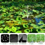 Colorful Lamp Battery Solar Fountain Floating Landscape Fountain - Image 4