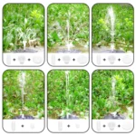 Colorful Lamp Battery Solar Fountain Floating Landscape Fountain - Image 5
