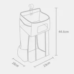 Baby Crib Hanging Bag Multifunctional Detachable Bed Diaper Toy Storage Bag - Image 3