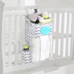 Baby Crib Hanging Bag Multifunctional Detachable Bed Diaper Toy Storage Bag - Image 7
