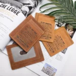 AP156 RFID Anti-Magnetic Personal Card Holder Crazy Horse Leather Multi-Card Slot Ultra-Thin Casual Card Holder - Image 3