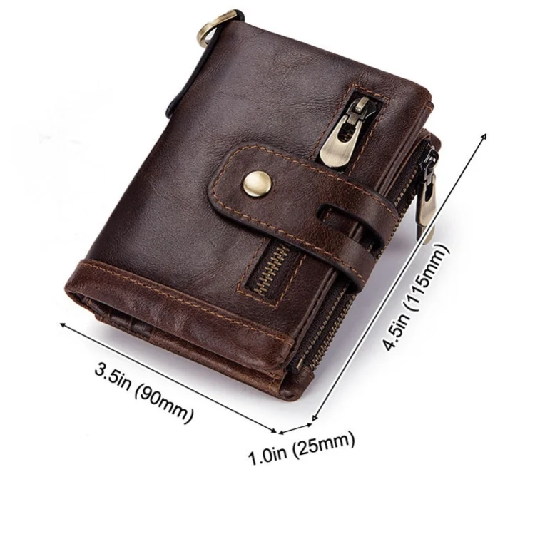 TBD0572028001_B2.webp RFID Anti-Theft Swipe Wallet Tri-Fold Multi-Card Slot Crazy Horse Leather Men Leather Wallet - Image 3