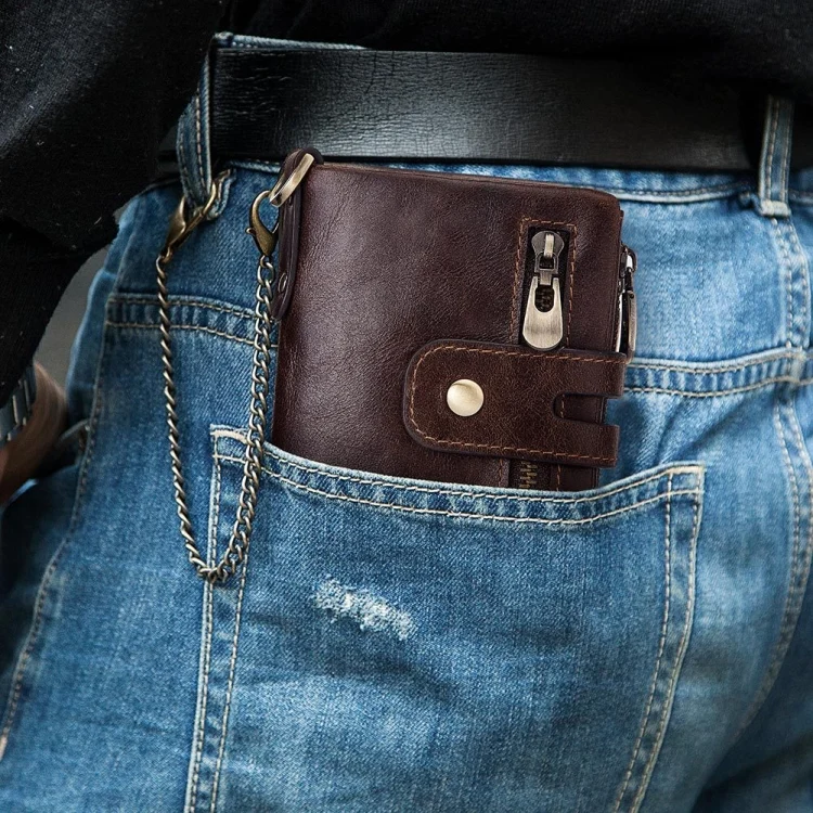 TBD0572028001_B6.webp RFID Anti-Theft Swipe Wallet Tri-Fold Multi-Card Slot Crazy Horse Leather Men Leather Wallet - Image 7