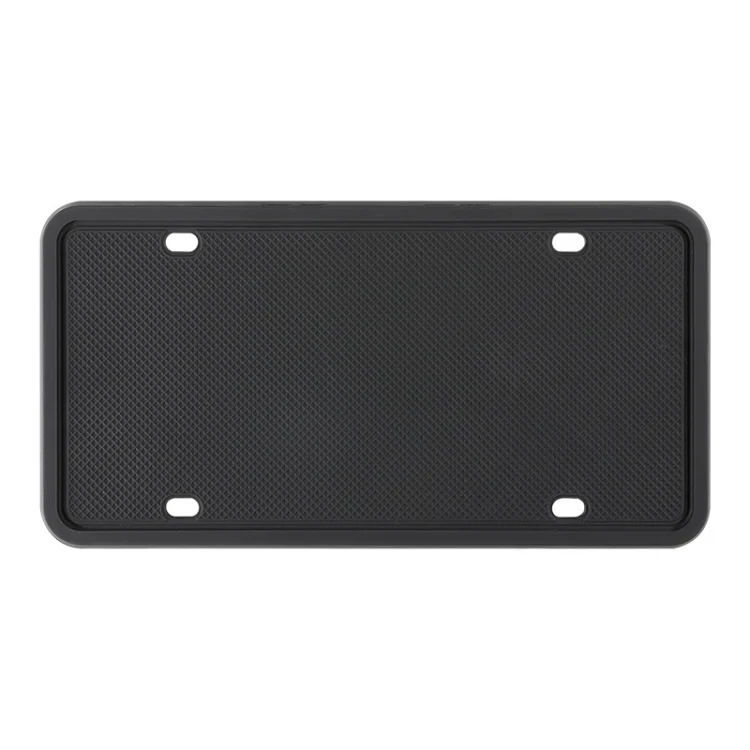 2 Sets Waterproof Rustproof Non-damaging Car Paint Silicone License Plate Frame