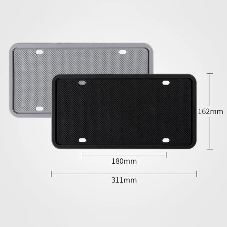 TBD0572029401_B2.webp 2 Sets Waterproof Rustproof Non-damaging Car Paint Silicone License Plate Frame - Image 3