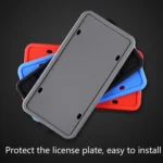 2 Sets Waterproof Rustproof Non-damaging Car Paint Silicone License Plate Frame - Image 5