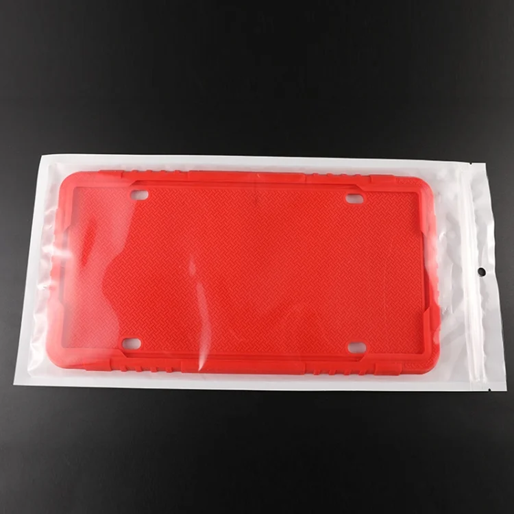 TBD0572029401_B5.webp 2 Sets Waterproof Rustproof Non-damaging Car Paint Silicone License Plate Frame - Image 6