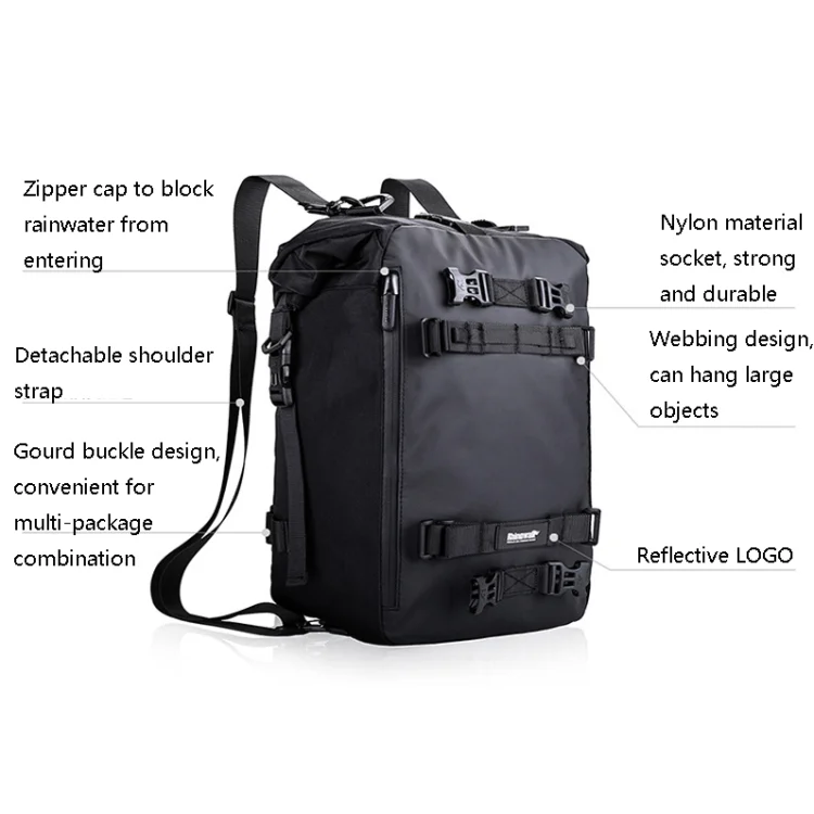TBD0572031601_B3.webp Rhinowalk Multi-Function Motorcycle Rear Seat Bag Combination Rear Shelf Pannier - Image 4
