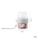 Portable Dual Storage Tank Transparent Moisture-Proof Food Sealing Storage Tank,Capacity: 310 + 760ml - Image 7