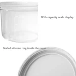 Portable Dual Storage Tank Transparent Moisture-Proof Food Sealing Storage Tank,Capacity: 310 + 760ml - Image 5