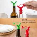 10 PCS Double-Headed Soy Sauce Bottle Mouth Bottle Stopper Wine Bottle Cover Color Random Delivery - Image 3