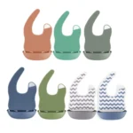 Baby Easy Clean Eating Bib Stereo Waterproof Ultra-light Rice Pocket - Image 2