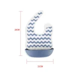 Baby Easy Clean Eating Bib Stereo Waterproof Ultra-light Rice Pocket - Image 3