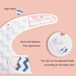 Baby Easy Clean Eating Bib Stereo Waterproof Ultra-light Rice Pocket - Image 5