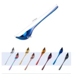 Household Kitchen Stainless Steel Seasoning Spoon 304 Thickened Tip Oil Spoon Mounting Spoon,Color: - Image 2