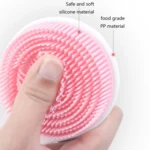 Baby Silicone Shower Massage Brush Multifunctional Shampoo Brush with Comb - Image 4