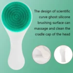 Baby Silicone Shower Massage Brush Multifunctional Shampoo Brush with Comb - Image 5