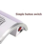 80W Nail Vacuum Cleaner Desktop Fan Vacuum Cleaner,EU Plug - Image 7
